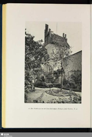 Der Pönitenzturm mit dem ehemaligen Zwinger, jetzt Garten
