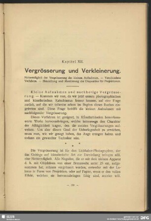 Vergrösserung und Verkleinerung