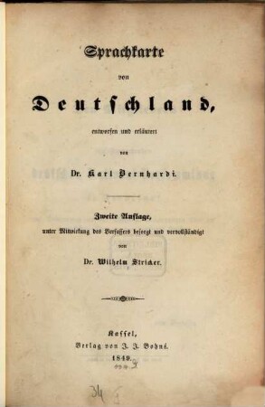 Sprachkarte von Deutschland