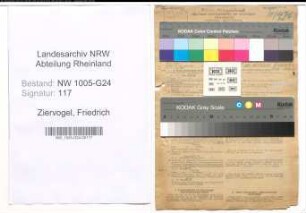 Entnazifizierung Friedrich Ziervogel , geb. 20.05.1903 (Assessor)