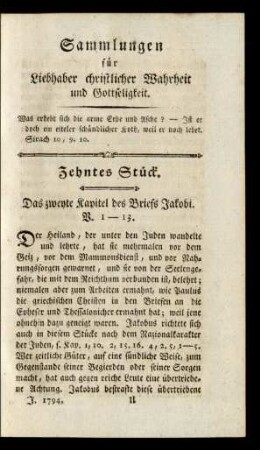 Zehntes Stück