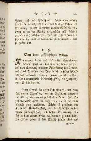 II. §. Von dem zukünftigen Leben.