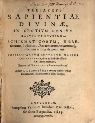 Thesaurus sapientiae divinae