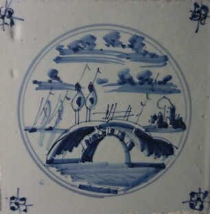 Fliese, Niederlande, 1800-1840