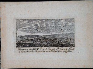 Prospekt der Gräfl. Reuss. Plauische Residenzstadt Lobenstein im Vogtlande, von Nord-West anzusehen
