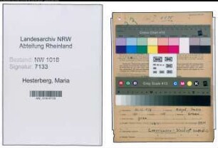 Entnazifizierung Maria Hesterberg , geb. 22.12.1897 ()