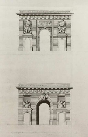 Desseins de Differentes Portes de villes et leurs Corps de Gardes