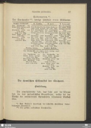 Die chemischen Hilfsmittel der Bleicherei