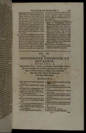 Tit. VI. De Successione Conjugum Et Dotalitio.