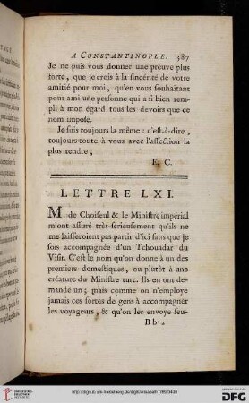 Lettre LXI