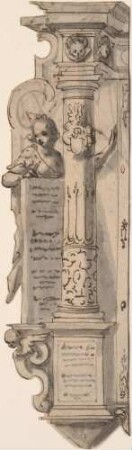 Linker Seitenteil eines Epitaphs