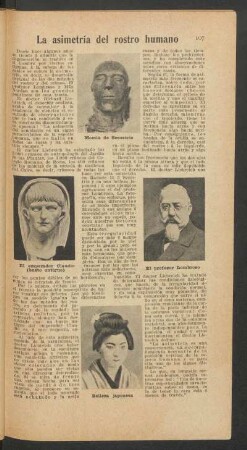 La asimetría del rostro humano
