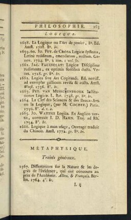 Métaphysique.