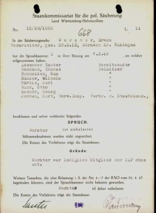 Wurster, Erwin