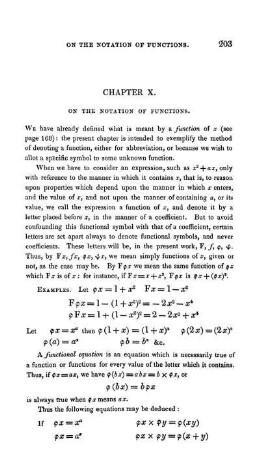 Chapter X. On the Notation of Functions.