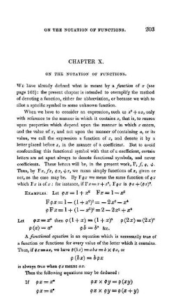 Chapter X. On the Notation of Functions.