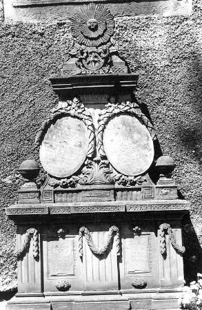Friedersdorf. Grabstein des Müllers Dreßler