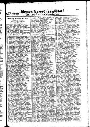 827. Ausgabe. Freitag, 10. Dezember 1915