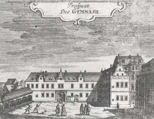 Gymnasium Zittau von dem Brand