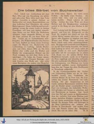 Die böse Bärbel von Buchsweiler.