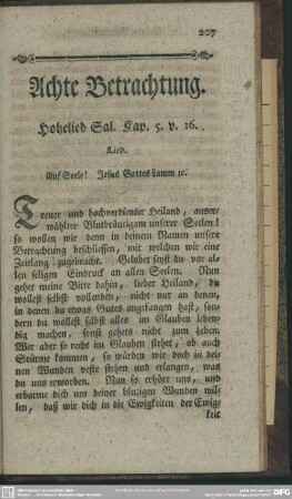 Achte Betrachtung