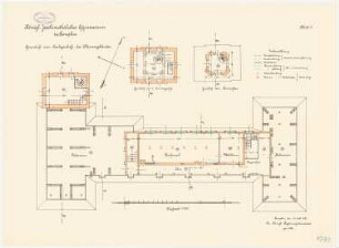 Joachimsthalsches Gymnasium, Templin: Grundriss Dachgeschoss 1:100