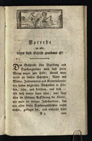 Vorrede an alle, denen diese Schrift gewidmet ist