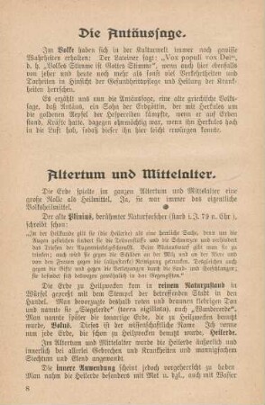 Altertum und Mittelalter
