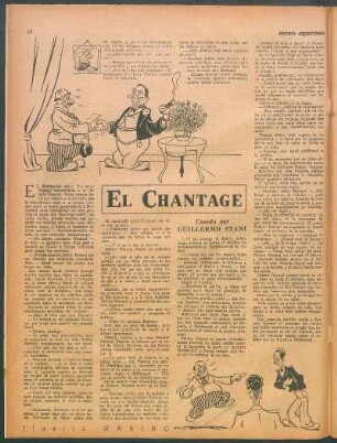 El chantage : Cuento por Guillermo Stani