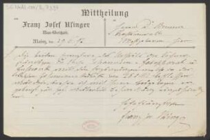 Brief an Carl Brenner : 29.06.1897