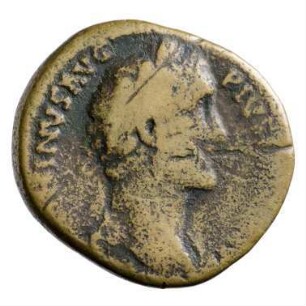 Münze, Sesterz, 152 - 155 n. Chr.