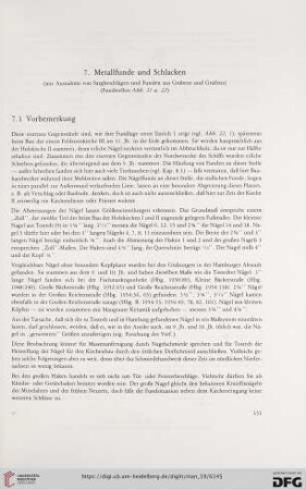 7. Metallfunde und Schlacken