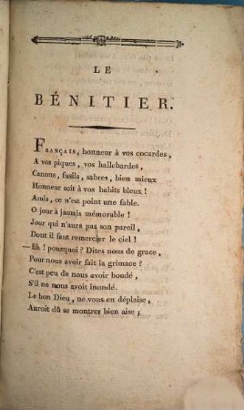 Le bénitier du 14 Juillet 1790 : pièce burlesque