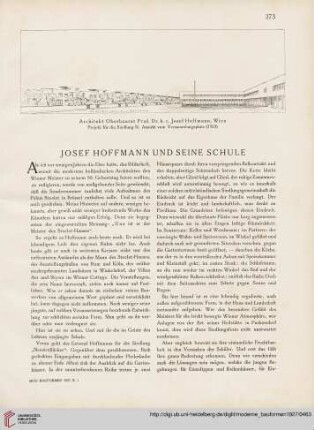 Josef Hoffmann und seine Schule