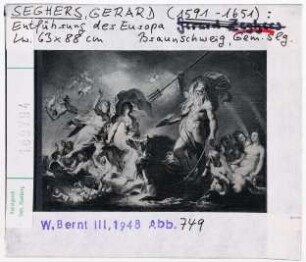 Gerard Seghers: Raub der Europa. Braunschweig, Museum