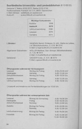 Saarländische Universitäts- und Landesbibliothek