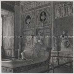 Rom, Piazzale Scipione Borghese, Galleria Borghese, Marmorskulptur Pauline Borghese (geb. Bonaparte)