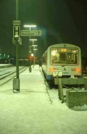 Korntal VT 410 WEG Bahnsteig