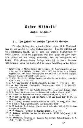 Erster Abschnitt. Aeußere Geschichte.