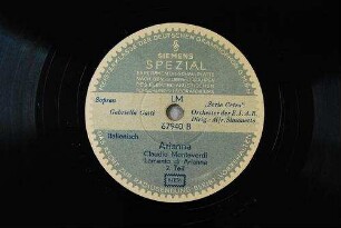 Arianna : Lamento di Arianna; 2. Teil / Claudio Monteverdi