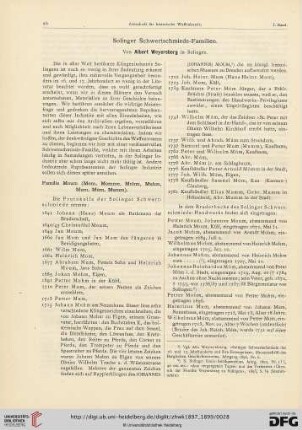 1: Solinger Schwertschmiede-Familien, [1]