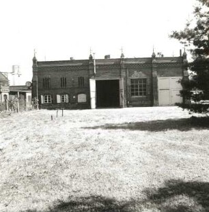 Cottbus, Am Großen Spreewehr 1. Klärwerk (1898-1902). Remise