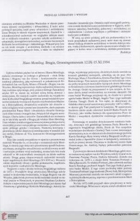 56: Hans Memling : Brugia, Groeningemuseum 12.IX-15.XI.1994