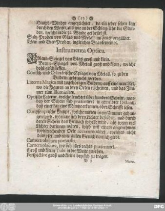 Instrumenta Optica.