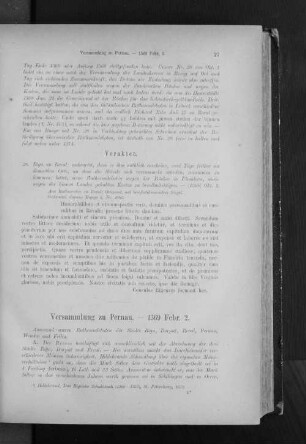 Versammlung zu Pernau. - 1369 Febr. 2.