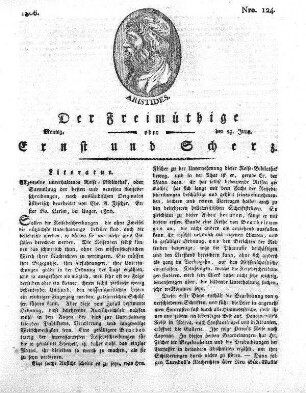 Nro. 124, Montag den 23. Juny 1806