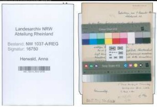 Entnazifizierung Anna Herwald , geb. 06.03.1904 ()