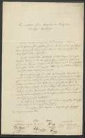 Brief von August Emanuel Fürnrohr