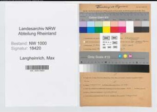 Entnazifizierung Max Langheinrich, geb. 07.11.1884 (Ingenieur)