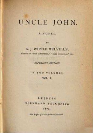 Uncle John : a novel ; in 2 vol.. 1